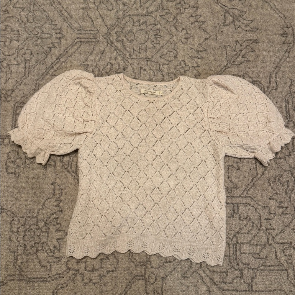 Christy Dawn Logan Alpaca Sweater—Creme